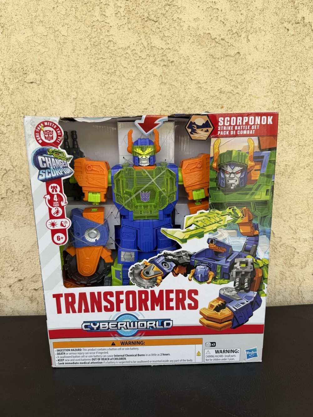 Transformers Cyberworld Scorponok Strike Battle Figure NEW!